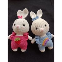 thỏ yếm dâu + cầu vồng