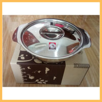 Thố ZEBRA Inox 304, Có nắp, Quai cầm - Nhiều Kích Thước - Hàng Nhập Khẩu Thái Lan
