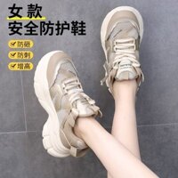 [Thoáng Khí Thoải Mái] Giày Bảo Hộ Lao Động Nữ Mũi Thép Chống Đập Chống Đâm Chống Đâm Chân Dài Đứng Không Mệt Thoáng Khí Khử Mùi Chống Mài Mòn