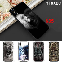 Thoáng Mát Sư Tử Động Vật Cub Sang Trọng Chất Lượng Silicone Mềm Cover Cho iPhone 11 Pro Max X XS XR 7 8 6 6S Plus 5 5S SE