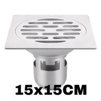 Thoát sàn chống hôi 15x15CM phi -76-90-110- inox304,Ga Thoát Sàn Nhà Tắm 15x15CM