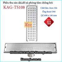 Thoát sàn chống hôi dài 140x600 D90 KAG-TSD108