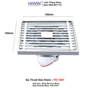 Thoát sàn chống mùi Hiwin FD-1451