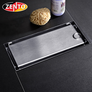 Thoát sàn chống mùi inox Zento ZT653-18 (80x180mm)