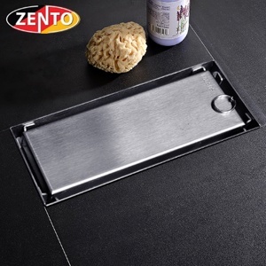 Thoát sàn chống mùi inox Zento ZT653-18 (80x180mm)