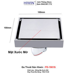 Thoát sàn ngăn mùi Hiwin FD-1901S