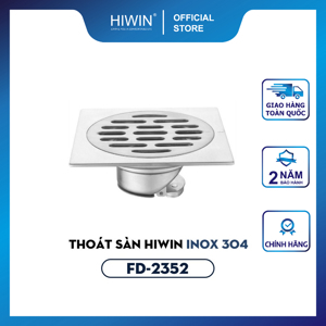 Thoát sàn ngăn mùi inox 304 Hiwin FD-2352