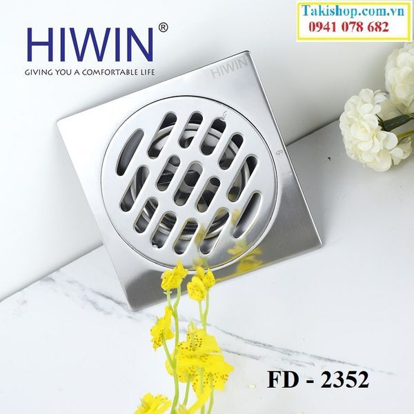 Thoát sàn ngăn mùi inox 304 Hiwin FD-2352