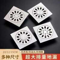 Thoát Sàn Nhà Vệ Sinh304Vòi Hoa Sen Inox Phòng Tắm Máy Giặt Cống Chống Côn Trùng Khử Mùi Ống Thoát Nước