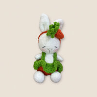 Thỏ/gấu bông len handmade, khăn quấn bé Thỏ - Baby Cake Bunny