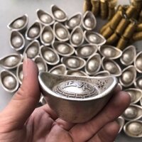 Thỏi bạc tài lộc may mắn bằng đồng trang trí phong thuỷ vật phẩm chiêu tài