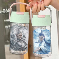 Thời gian có hạn Nezha Magic Boy Ma Ám Biển Rơm Cốc Trái Cây Trà Cốc Nhựa Anime Ngoại Vi Cá Tính Tiện Dụng Hoa Trà Quà Tặng Thương Hiệu Mới
