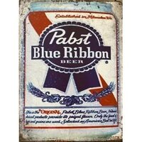 Thời gian ký hiệu - Dấu hiệu thiếc ruy băng xanh Pabast 20 * 30cm