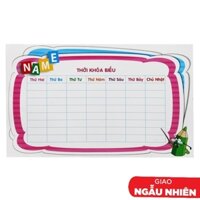 Thời Khóa Biểu Học Sinh ( Mẫu Màu Giao Ngẫu Nhiên )