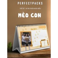 Thời Khóa Biểu -  In Hình Yêu Cầu  - Quà Lưu Niệm Học Sinh - Quà Tặng Học Sinh - Dụng Cụ Học Tập