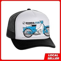 Thời Trang 2025 C70 Honda Cub Xe Máy Top Nam Snapback Lưới Trucker Cap