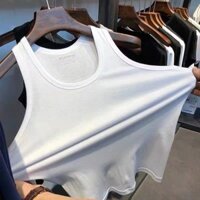 [Thời TRANG] Áo nỉ dáng rộng Nhật Bản Áo Vest Cotton nguyên chất thể thao phong cách mỏng mặc bên ngoài Sling không tay thoáng khí Áo nam mùa hè Áo Vest gia đình nam
