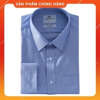 (Thời trang Aristino) Áo sơ mi dài tay Slim Fit Aristino ALS31107 màu xanh móc tam giác