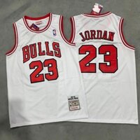 Thời trang bán chạy Joe Master No. 23 Bull White Jersey NBA Retro Thêu Đồng Phục Bóng Rổ Nam Thể Thao Giải Trí 837565