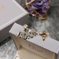 Thời Trang Bông Tai dior Bằng Thép Titan Chống Thấm Nước Không Gỉ In logo cd Cá Tính Cho Nữ