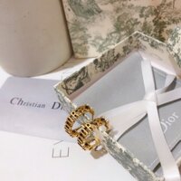 Thời Trang Bông Tai dior Bằng Thép Titan Chống Thấm Nước Không Gỉ In logo cd Cá Tính Cho Nữ