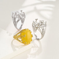 Thời Trang Cá Tính Internet Người Nổi Tiếng Chỉ Số Ngón Tay Nhẫn Trống Giá Đỡ Tự Làm Phụ Kiện Kẻ Sọc Sáp Ong Ngọc Nhẫn Rỗng Giá Đỡ Cho Nam Nữ