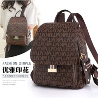 Thời Trang Châu Âu Mỹ In Chữ Ba Lô Nữ Phiên Bản Hàn Quốc Thời Trang Phù Hợp Với Ba Lô Thường Ngày Dung Tích Lớn Ba Lô Khí Quyển Đơn Giản Học Sinh Lớp Học Túi Đi Học