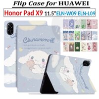 Thời Trang Dễ Thương Phong Cách Hoạt Hình Flip Case Da PU Đứng Dành Cho HUAWEI Honor Pad X9 Wi-Fi LTE 11.5 inch ELN-W09 ELN-L09