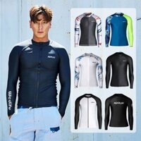 [Thời TRANG] Đồ bơi dài tay nam Bộ đồ lặn nam Chia kính chống nắng dành cho người lớn Nhanh khô Lướt sóng Lặn biển Đồ bơi Cặp đôi Bảo thủ Ôm hơn Áo tắm nam