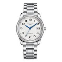 Thời trang giản dị Longines Cao cấp Đồng hồ cơ tự động Thể thao Dây đeo bằng thép không gỉ phù hợp 38,5mm Mặt số trắng Đơn giản Tuyệt đẹp sang trọng