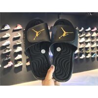 Thời Trang Gốc Nike_Air Jordan_Slippers Nam Đen Vàng