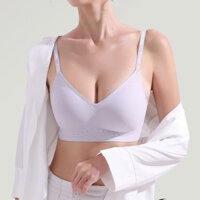 Thời Trang Gợi Cảm Hút Mồ Hôi Thoáng Khí Nâng Lưng Quần Lót Mỏng Nữ Liền Mạch Cố Định Cốc Mềm Mại Thoải Mái Không Khung Làm Dày