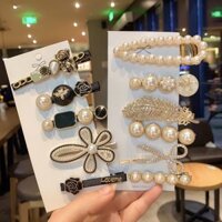 Thời Trang Hàn Quốc Sáng Bóng Retro Kẹp Tóc Bé Gái Pha Lê Kẹp Tóc Thanh Lịch Phụ Kiện Tóc