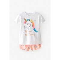 Thời trang hè -  Bộ cotton Pony Kỳ Lân hồng siêu xinh Luôn luôn rẻ.