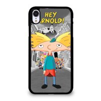 Thời Trang HEY_ARNOLD_CARTOON 8-8-32 Trường Hợp Cho iPhone 7Plus X 6 Plus/6 Splus XR XS 11 vợt Cầu Lông Promax 8 Plus 6/6 S 11Pro 7 11 8 Xsmax Đen Ốp Lưng Điện Thoại HQZ693