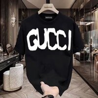 Thời trang in họa Tiếng Anh mẫu cổ tròn Áo thun nam boy phố vải cotton cao cấp unisex oversize mùa hè
