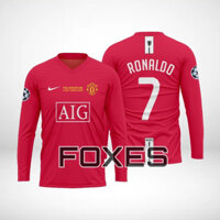Thời trang Manchester 2025 United Final Champions Ronaldo 2008 Jersey In hình áo bóng đá Dri-fit