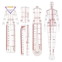 Thời Trang Minh Họa Thước Phác Thảo Mẫu Thước May Họa Tiết Humanoid Thiết Kế Quần Áo Đo