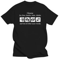 Thời Trang Mới Mùa Hè 2025 Nam Cổ Tròn Thường Ngày Nam Áo & s Tôi Biết Jiu Jitsu, Sambo, Judo, Aikido Áo Tee