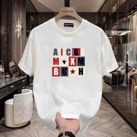 Thời trang mùa hè in họa mẫu cổ tròn Áo thun nam boy phố vải cotton cao cấp unisex oversize