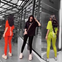 thời trang nữ đồ bộ cotton dài quần legging