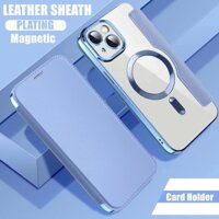 Thời Trang Ốp Điện Thoại Da Viền tpu Dẻo Nắp Gập Từ Tính Kiểu Ví Cho iphone 16 15 pro max 14 13 11 12 pro max 15 14 plus 14 pro max 13pro 16 Pro Max 14 Pro Max