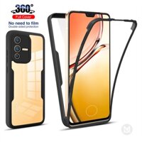 [thời Trang] ốp lưng trong suốt bảo vệ toàn diện 360 độ cho vivo v23 5g y20 y20s y20i y12a y12s v2029 ốp lưng chống va đập silicon với phim màn hình phía trước