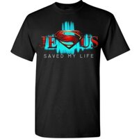 Thời Trang Quá Khổ Crossfit Nam Áo Thun Chúa Giêsu Kitô Cứu Cuộc Sống Của Tôi Cơ Đốc Giáo Niềm Tin Vào Thần 100% Cotton Tee