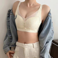 Thời Trang Ren Gợi Cảm Thoáng Khí Không Khung Quần Lót Nữ Thoải Mái Lưng Chống Chảy xệ Áo Ngực Đẩy Lên