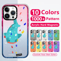 Thời Trang sang chảnh suốt chống sốc cứng từ tính Ốp Thiết Kế Hàn Quốc Cá Mập Cá Voi & Bạn Bè Của Liliuhms Dành Cho Iphone 15 12 13 Pro Max 14 Plus Suốt Dày thương hiệu điện thoại trong nắp chống bẩn chống va chống đính