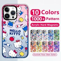 Thời Trang sang chảnh suốt chống sốc cứng từ tính Ốp  Lưng Dễ Thương Sanrio Hello Kitty Cho Iphone 15 Pro 12 13 14 Pro Max 15 Plus Suốt Dày thương hiệu điện thoại trong nắp chống bẩn chống va chống đính