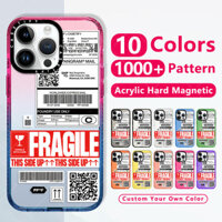 Thời Trang sang chảnh suốt chống sốc cứng từ tính Ốp Retro PP-0008 Sản Phẩm Dễ Dàng Miếng Dán Dành Cho Iphone 15 Pro Max 12 13 14 15 Plus Nam Suốt Dày thương hiệu điện thoại trong nắp chống bẩn chống va chống đính