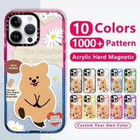 Thời Trang sang chảnh suốt chống sốc cứng từ tính Ốp  lưng KKOTKA hạnh phúc nhất thế giới dành cho Iphone 15 14 Pro Max 12 13 15 Plus Suốt Dày thương hiệu điện thoại trong nắp chống bẩn chống va chống đính