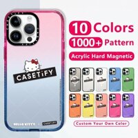 Thời Trang sang chảnh suốt chống sốc cứng từ tính Ốp  Lưng Logo Hello Kitty Dễ Thương Nữ Tính Cho Iphone 14 Pro 13 12 15 Pro Max 15 Plus Nữ Suốt Dày thương hiệu điện thoại trong nắp chống bẩn chống va chống đính